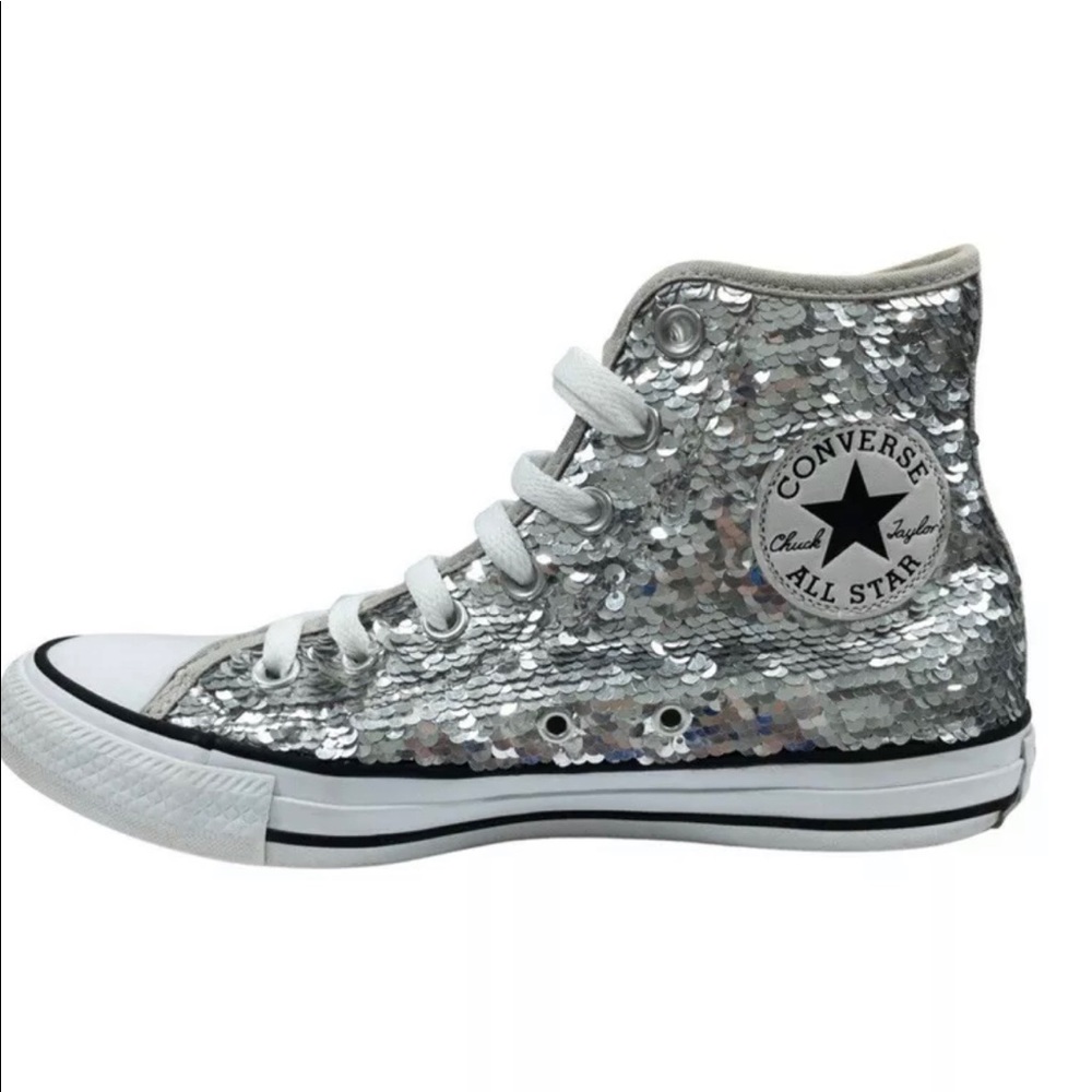 **Not for Sale** Looking for Converse Silver Sequins 10